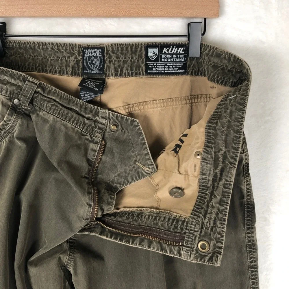 KUHL Revolvr Hiking Pants Men's 38x36 Olive Green UberKuhl Articulated Utility